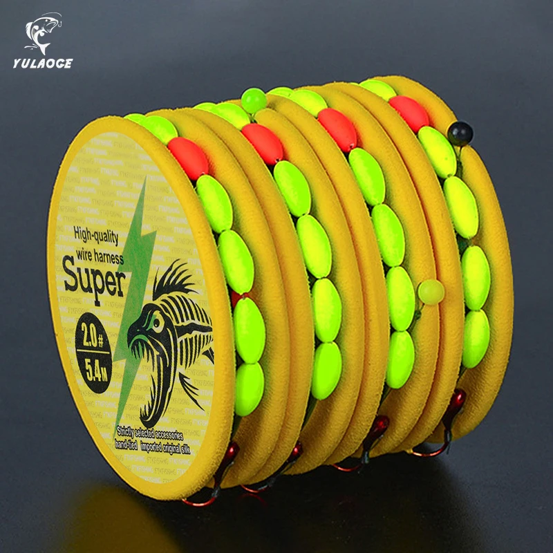 

3.6M 5.4M Fishing Set Line Set Convenient Line Set Seven Star Float Single Hook Fishing Lead Fishing Hooks Line Carbon Steel