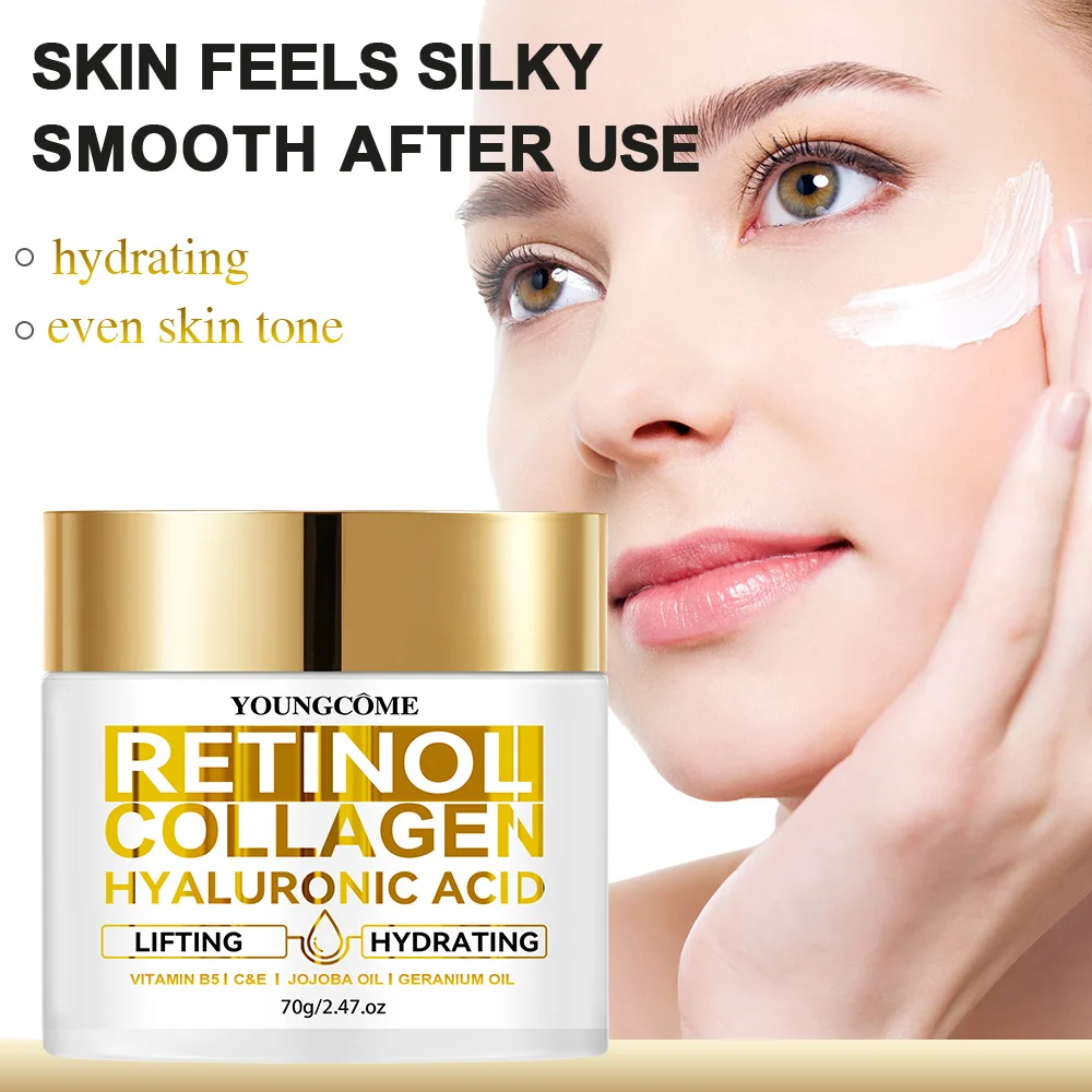 

Retinol Collagen Face Cream Anti-aging Wrinkle Deep Hydration Moisturizing Skin Health Whitening Exfoliation Smoothes Skin