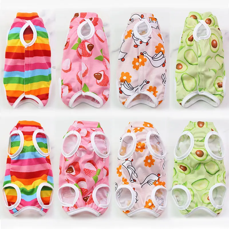 Colorful Cat Suit also calming after surgery 4