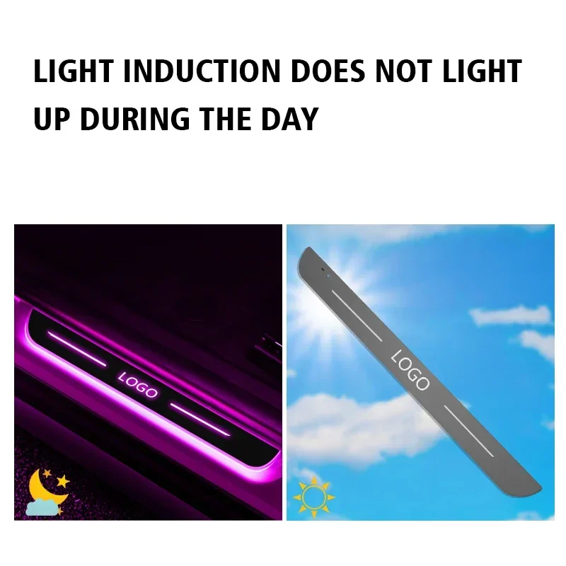 Customized For KN GT LINE KX5 Stinger Sportage K5 RIO morning Car Door Sill Light LED Welcome Pedal Projector Threshold Lamp
