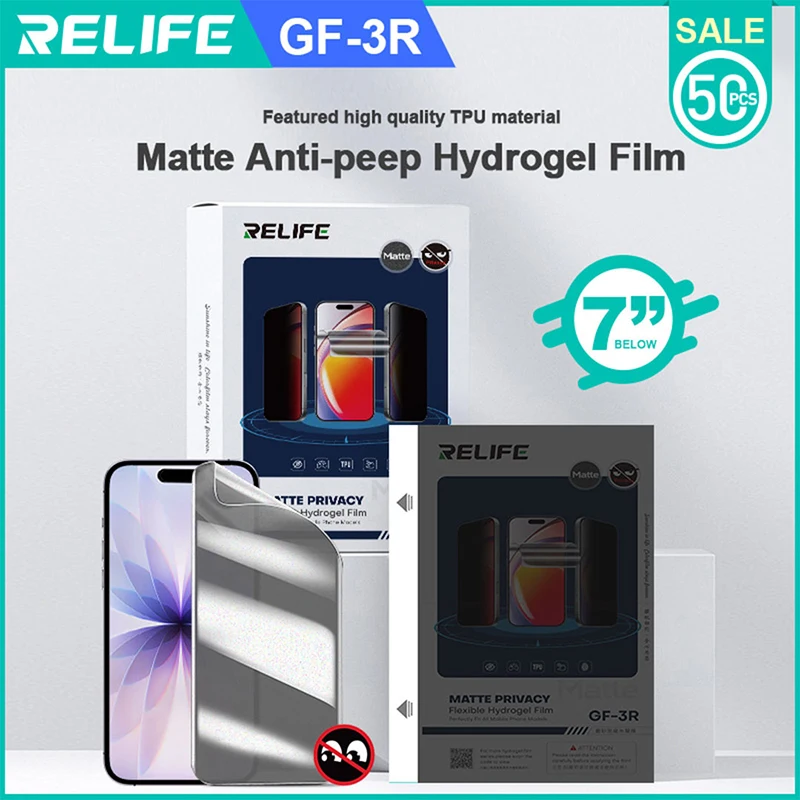relife-gf-3r-film-hydrogel-mat-de-confidentialite-protection-de-la-confidentialite-texture-mat-prend-en-charge-une-coupe-precise-pour-les-appareils-de-moins-de-7-pouces