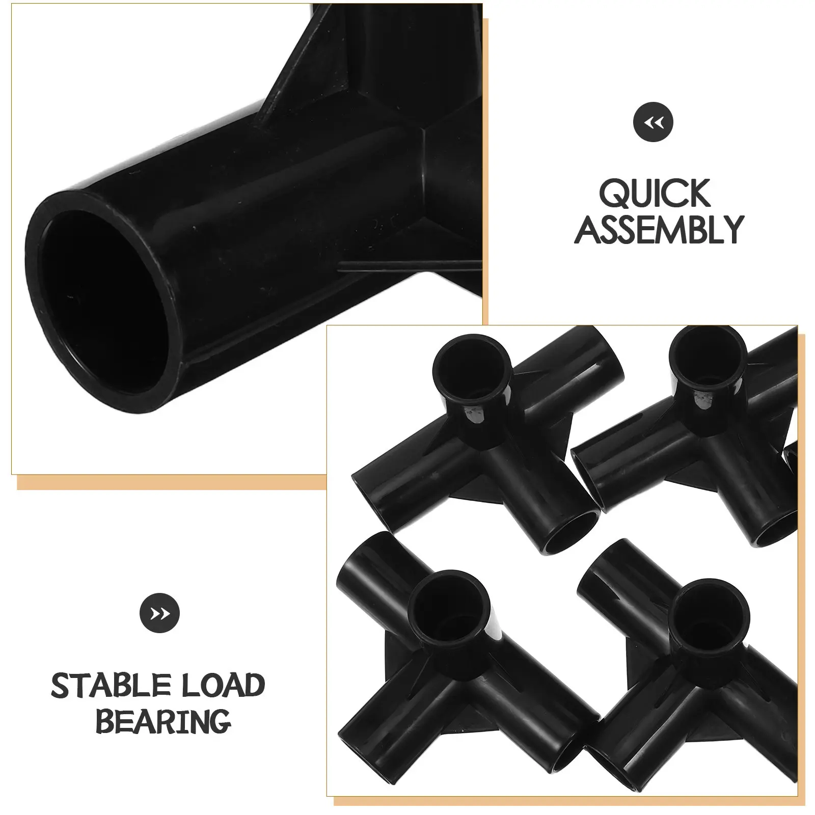 10Pcs Wardrobe Frame Connectors 16Mm Heavy Duty Plastic 4 Way Cross Joint for Closet Shelf Connectors Modular Shelving System