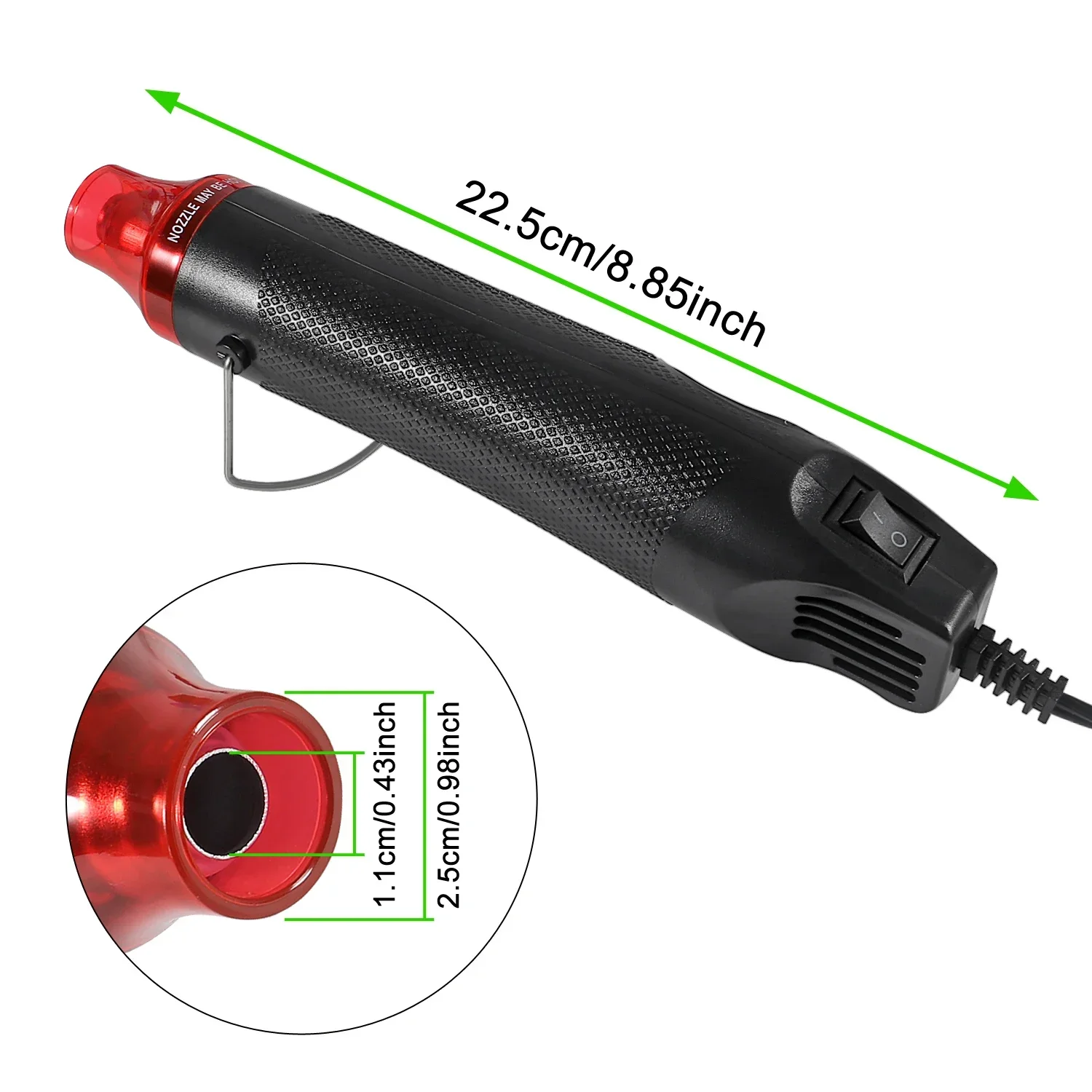 656/1060 قطعة أنبوب الانكماش الحراري مع 300 واط مجموعة مسدسات الهواء الساخن الاتحاد الأوروبي الولايات المتحدة 110 فولت 220 فولت مجموعة أنابيب الانكماش الحراري 2:1 غطاء كابل إصلاح الحماية