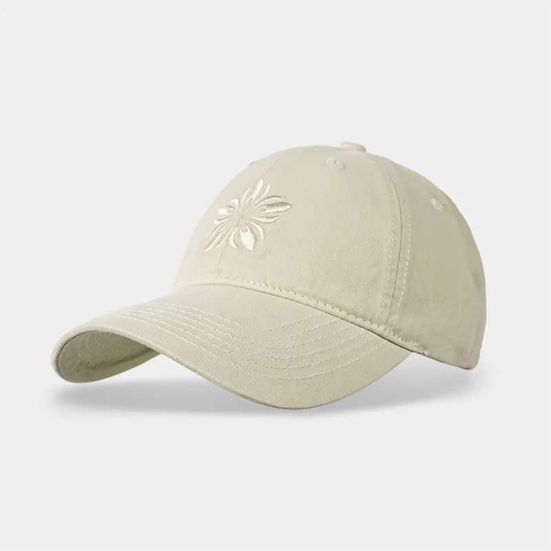 2026 New Floral Embroidery Baseball Cap Large Head Fit Unisex Dad Hat Casual Sun Hat Hip Hop Snapback Curved Brim