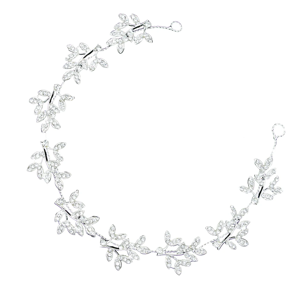 

Bridal Headpiece Rhinestone Hair Accessories Wedding Headdress Elegant Lightweight Comfortable Forehead Headband