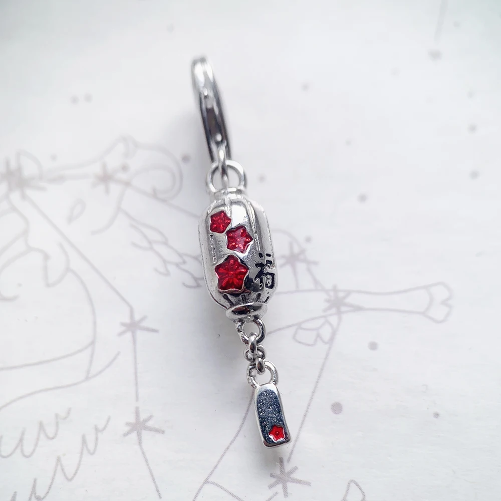 Laternen-Anhänger aus Sterlingsilber 925, edler Schmuck für Damen, Glücksgeschenk – Detail 5