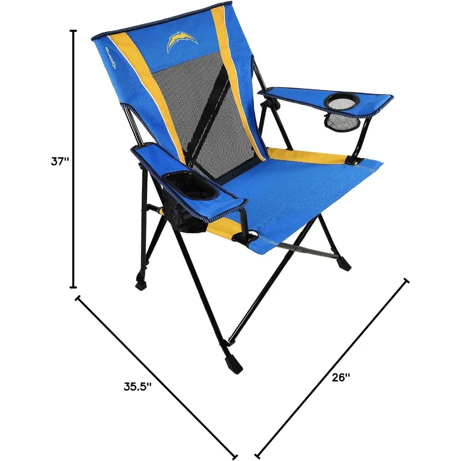 كرسي محمول قابل للطي لمحبي الرياضة 26 لتر × 35.5 عرض × 37 ساعة مثالي لعرض يوم الألعاب في الملاعب والمناسبات الخارجية خفيف الوزن #3