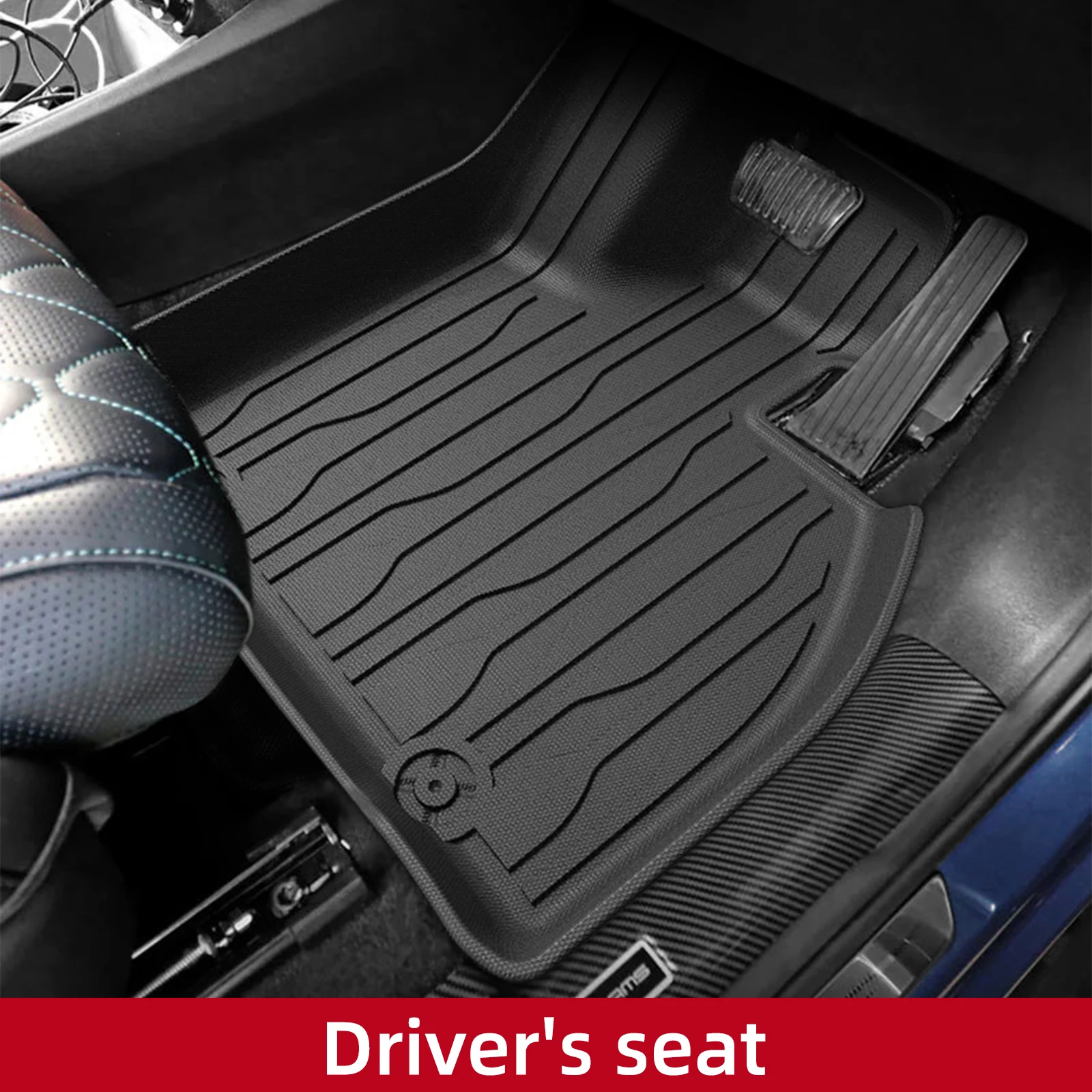 LUCKEASY Right Drive for BYD Sealion 7 EV Model 2024 2025 Car Floor Mats Cargo Liner Pad Waterproof All- Weather Accessories