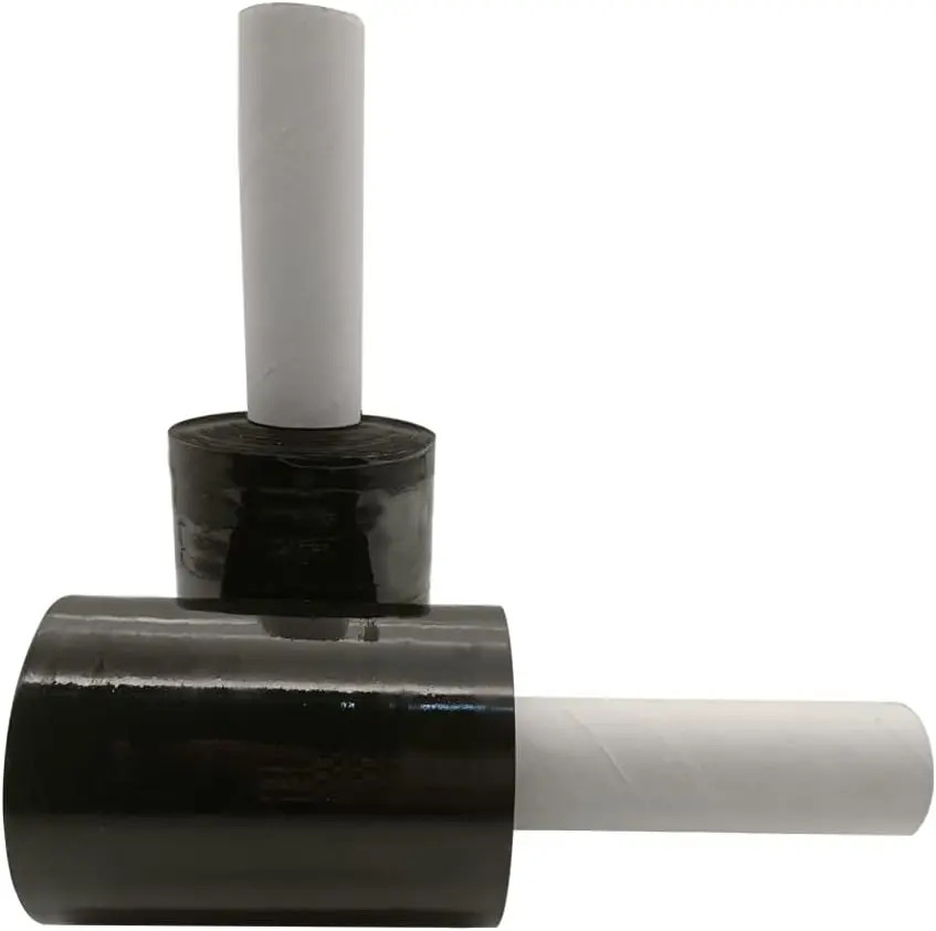 

Stretch Wrap Roll 5"×1000' Plastic Wrap for Moving, Heavy Duty Industrial Strength Black Shrink Packing Film with Handle (2