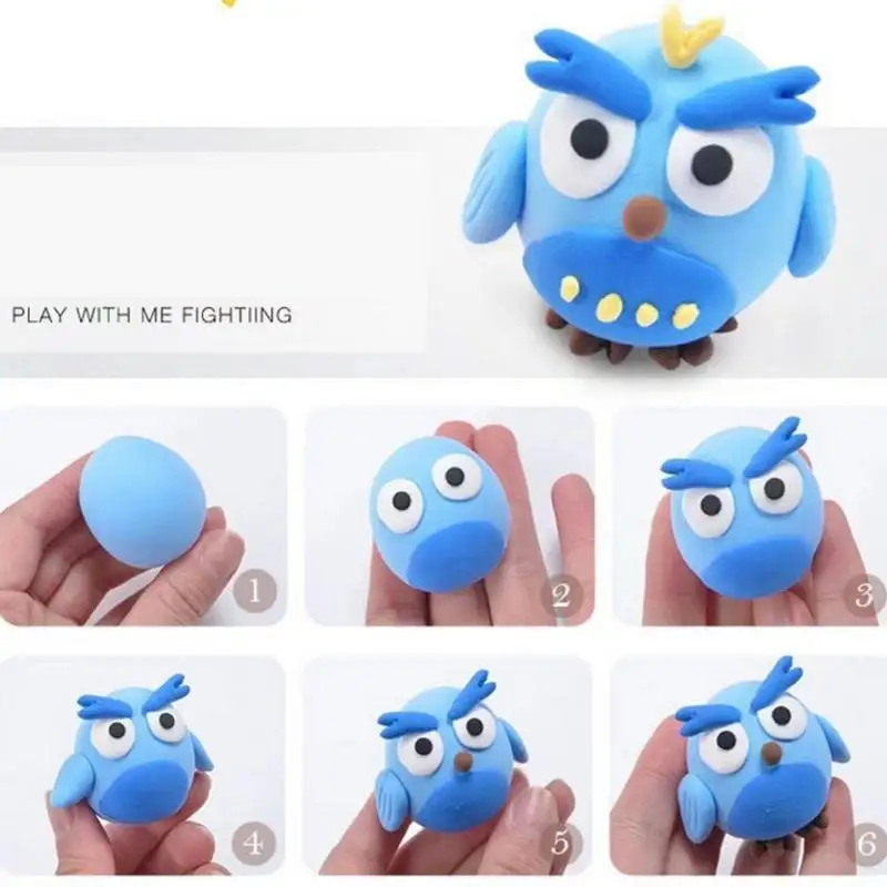 Juego de arcilla seca al aire de 12/24 colores, arcilla plástica súper ligera con herramientas de escultura, juguete educativo para niños, suministros de artesanía para niños