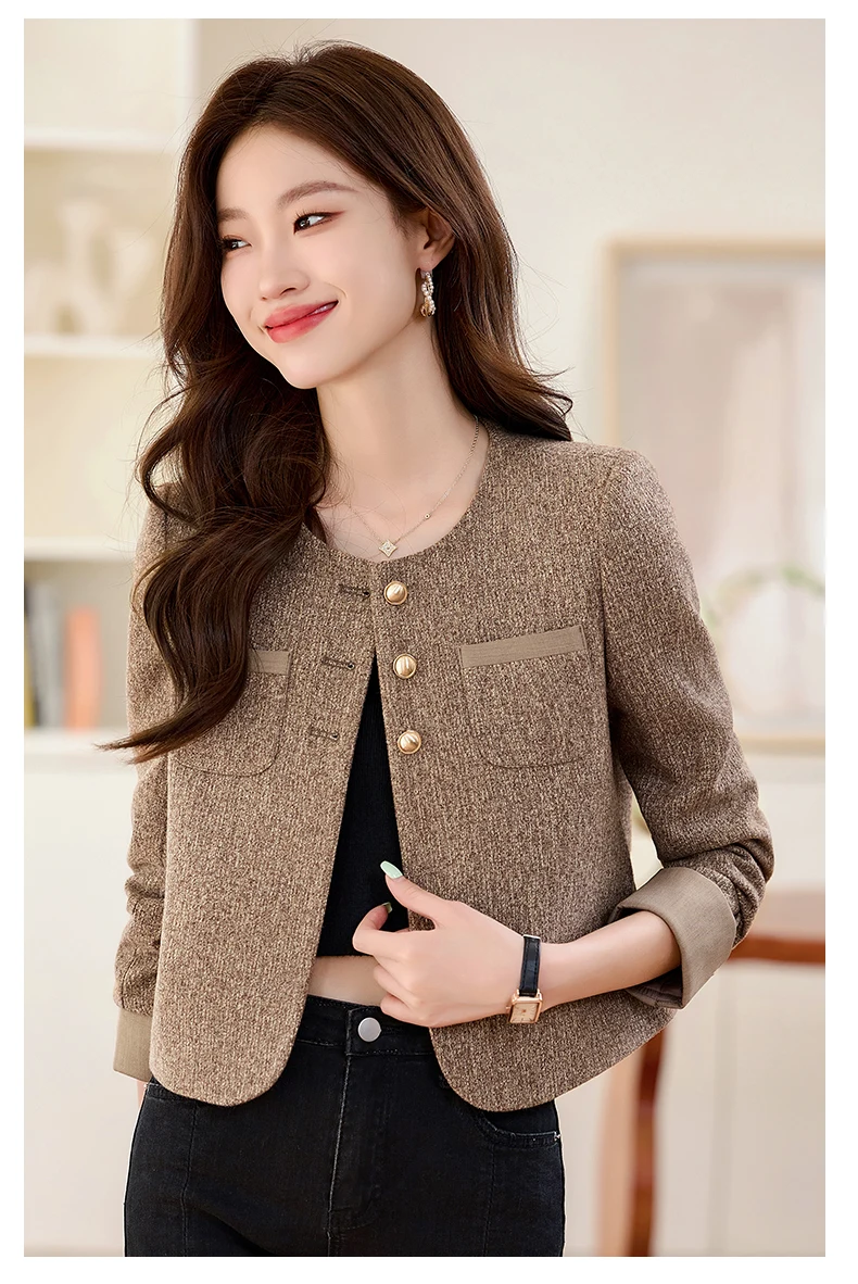 Autumn New Women's Long Sleeved Professional Jacket Female Casual High-Quality Coats