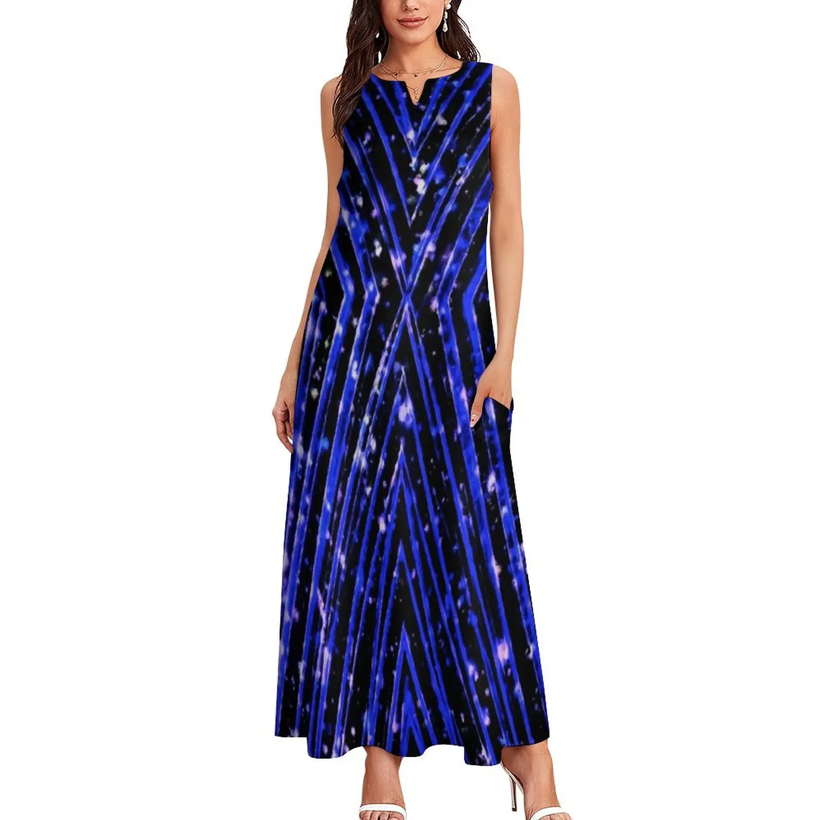 Glamorous Blue Long Dress womans clothing women long dresses luxury woman party dress