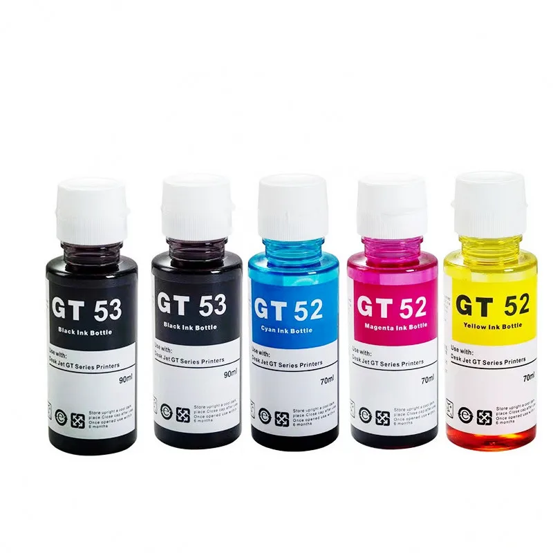 GT52 GT53 Refill Ink For HP GT51 GT52 GT53 Ink For HP 115 118 310 410 415 500 515 518 530 750 790 GT5810 5820 GT5810 Printer