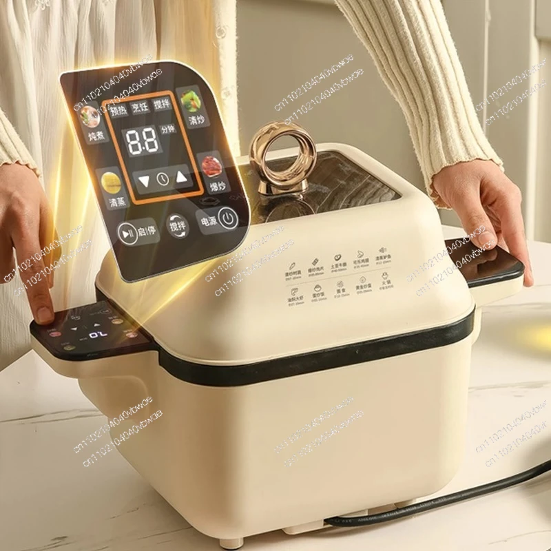 Stir Frying Machine Fully Automatic Home no supervision required Rotating Flip