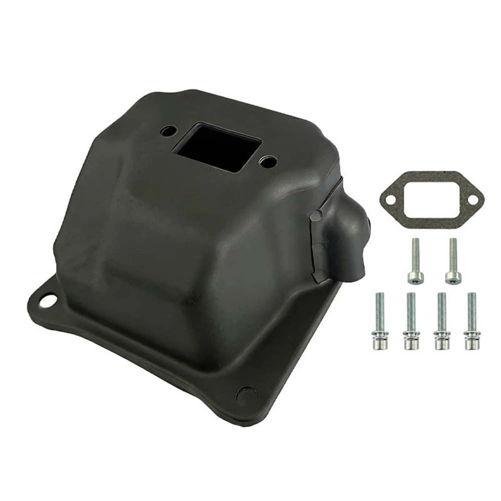 For 044 046 MS440 MS460 Dual Port Muffler Kit Replacement Exhaust System Compatible with OEM 1125 140 0612 1128 140 0600