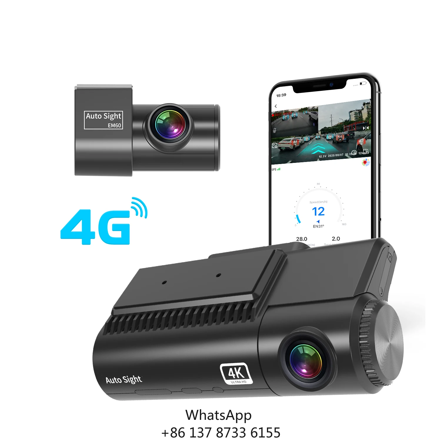4K Ultra HDR Dash Cam With Starvis 2 4k Dash Cam TKA 4k Dual IMX678 Resolution Super Night Vision GPS Parking Mode