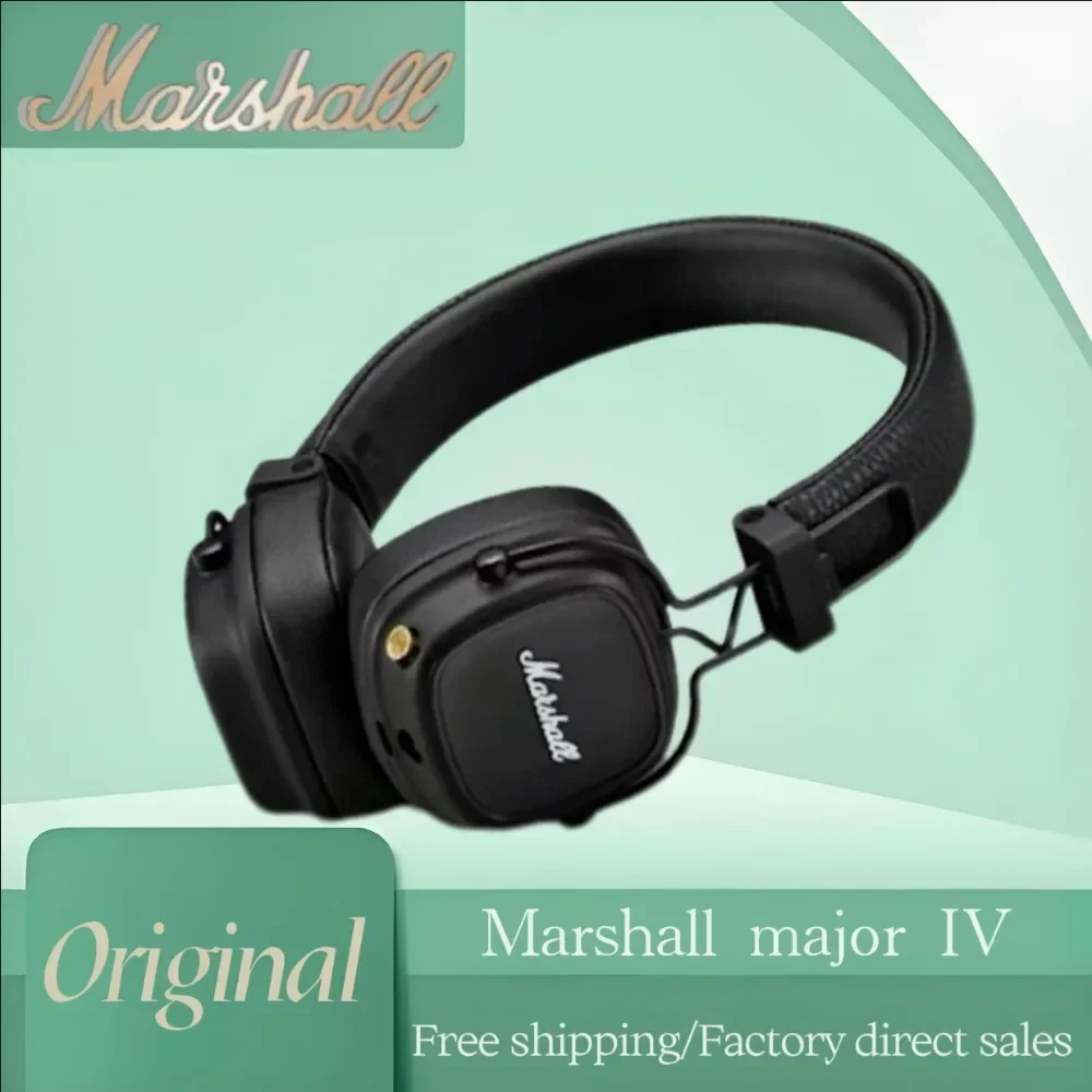 Marshall Major iv Original Wireless Bluetooth Earphones Bass Headset Collapsible Computer Outdoor Sport Portable Game Headphones