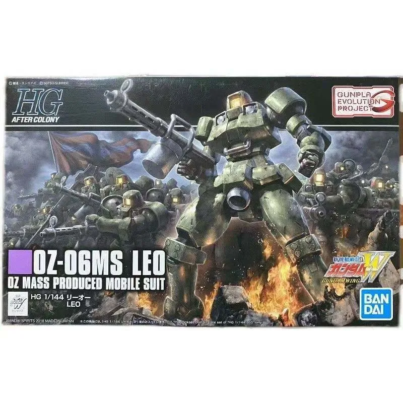 Bandai Gundam Model Kit HGUC Leo Maganac Action Figure Gunpla Building Kit Gundam Collectibles Anime Figures Toys For Men Gift