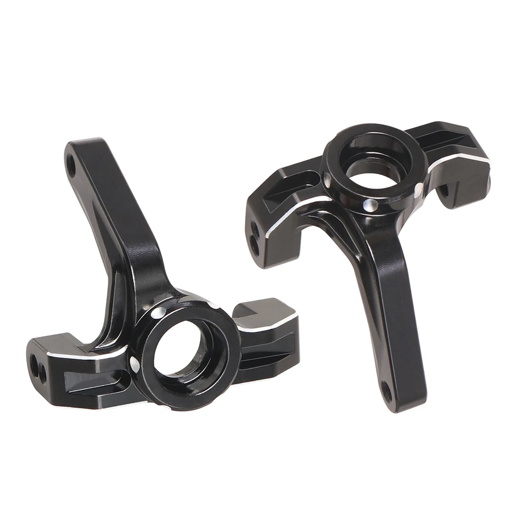 KYX Racing Aluminum Front Spindle Set Steering Knuckles Upgrades Parts Accessories for 1/10 RC Truck Car LOSI 22S Sprint