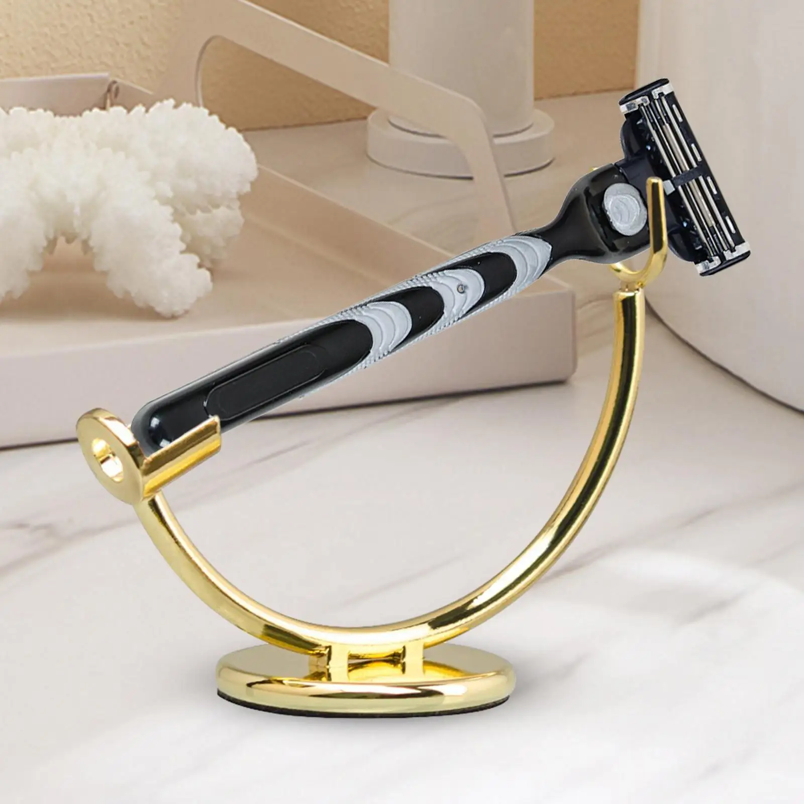 Shaver Bracket Men Grooming Tool Curved Functional Shaving Razor Holder for Storage Stand Rack Present Bathroom Home Use Men