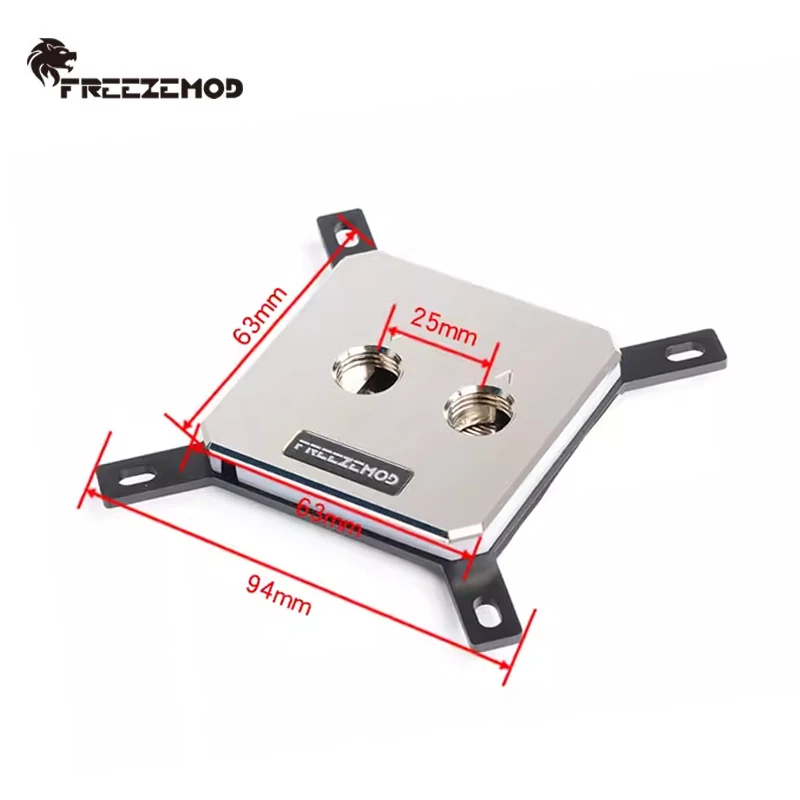FreezeMod Intel 1700 /AMD AM5 CPU Water Block, Full Metal 60*60MM Cover, Aurora 5V ARGB SYNC, INTEL-JB3TR