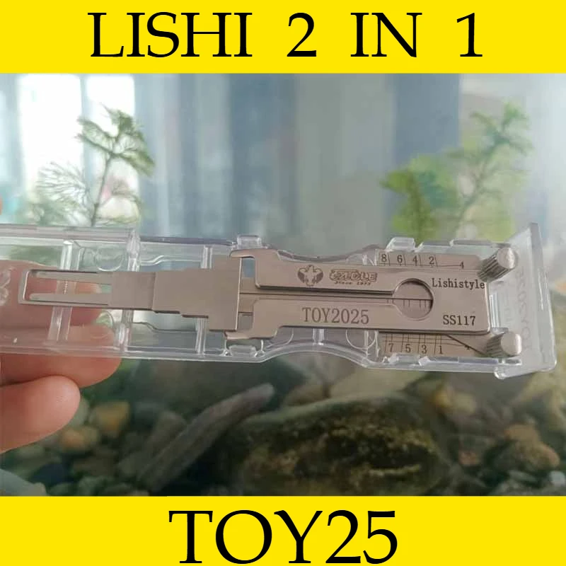 

1P Lishi 2 in1 TOY2025 Locksmith Tools Car Key Lock Picking Decoder and Pick FOR BUICK for CADILLAC for CHEVROLET USA for VAUX