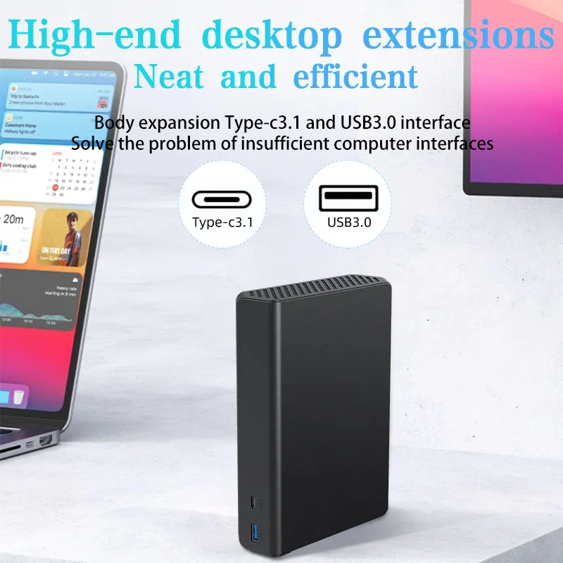 CoolFish 3TB 4TB 3.5 "USB 3.0 Type-c 3.1 HDD kompatybilny zewnętrzny dysk twardy PC/komputer/laptop/Mac OS/Xbox/TV 2024 nowość