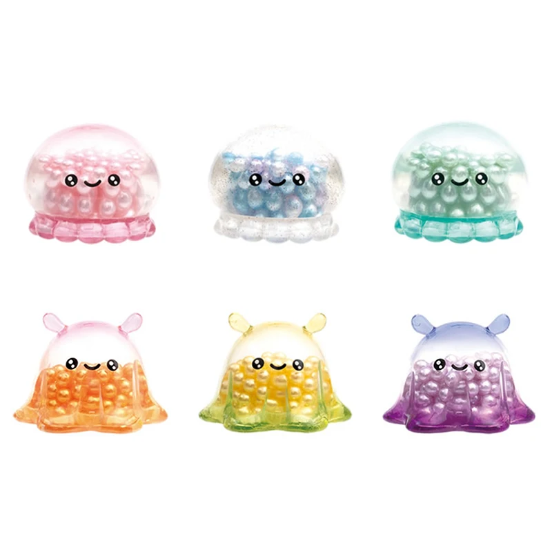 QUALIA Original Gashapon Figure Capsule Toy Jellyfish Octopus Laminae Cute Kawaii Miniatures Creative For Kids Gift