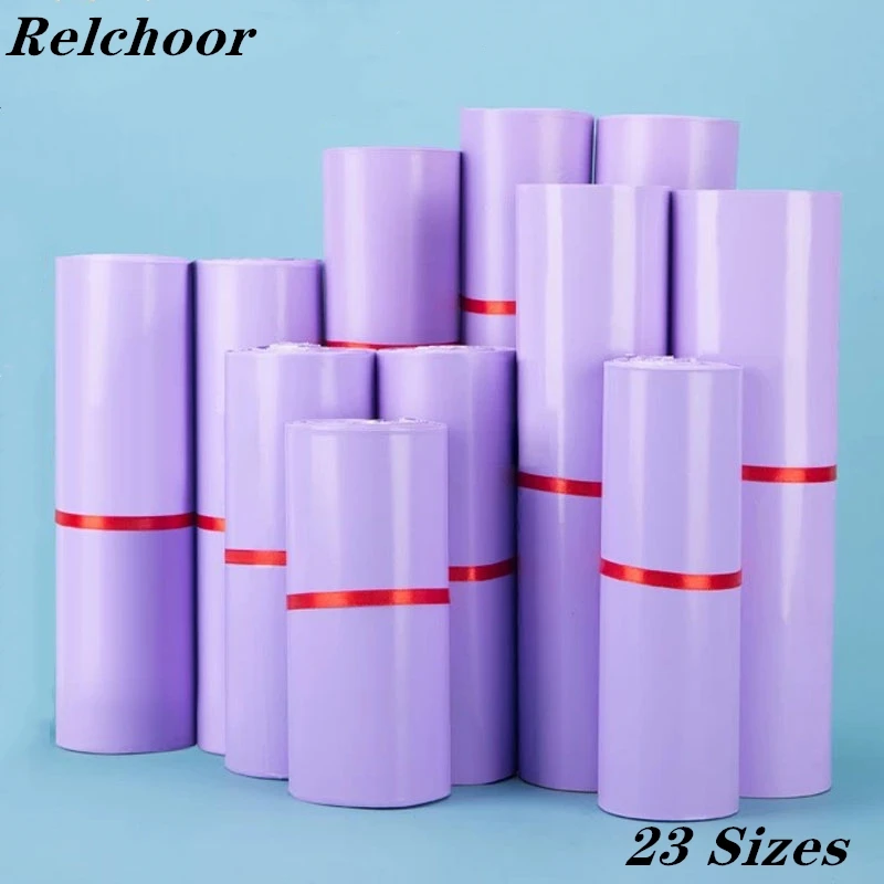 

New Purple Thicken Mailing Bags Self-seal Envelope Clothing Waterproof Shipping Bags Poly Express Plastic Courier Storage Bags