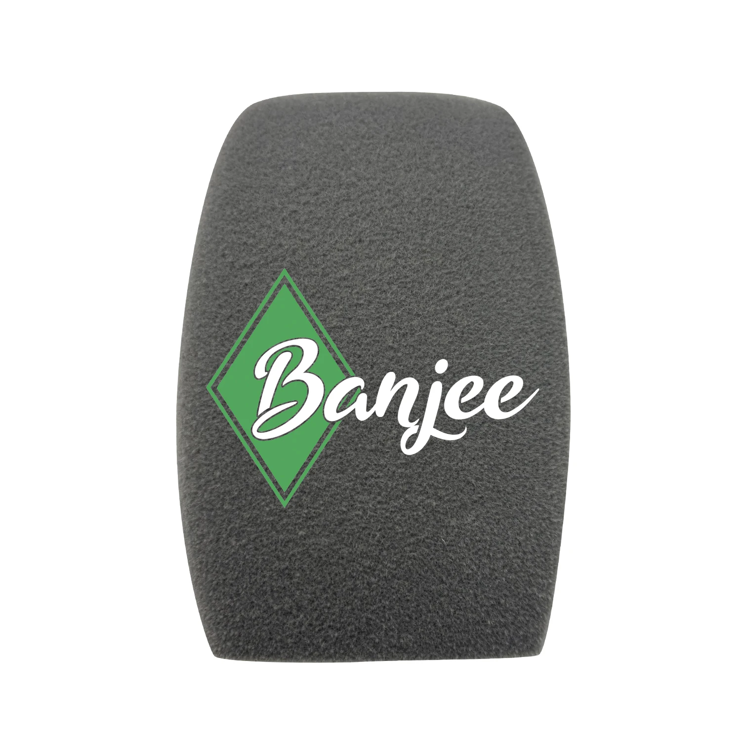 Flocking Foam Customized Logo TV Stations Reporters Interview Square Sponge Windscreen For Handheld Interview Microphones