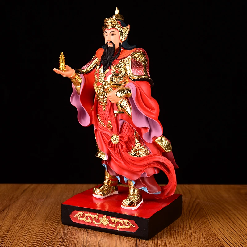 Wholesale Buddha Taoism TUO TA LI TIAN WANG God figure  Asia HOME Propitious Prosperity FENG SHUI Shrine statue