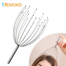24 Fingers Head Massager Claw Octopus Scalp Scratcher Pet Head Massage Head Relaxing Comfortable Temple Massage Itch Reliever