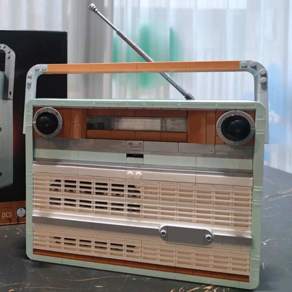 10334 ريترو نموذج الموسيقى ديكور المنزل الإبداعية هدية الكريسماس نموذج 906 قطعة لعبة تعليمية للأطفال الطوب