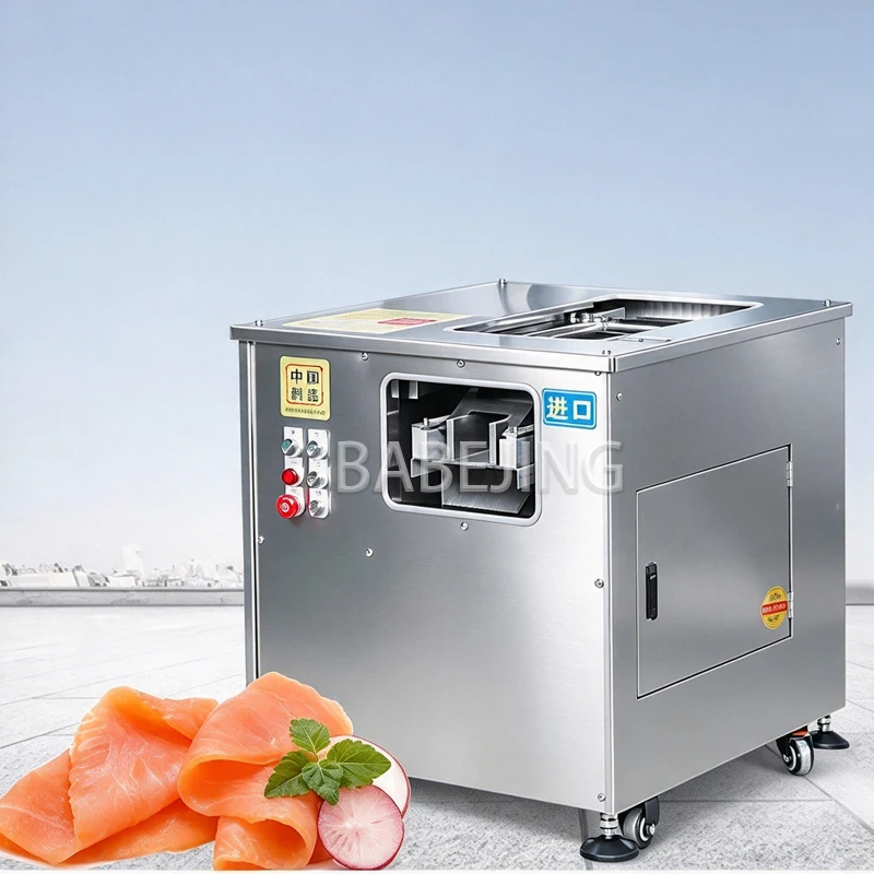 Sashimi Cutter, Automatic Oblique Slicer, Commercial Fish Meat Processing Slicing Machinery