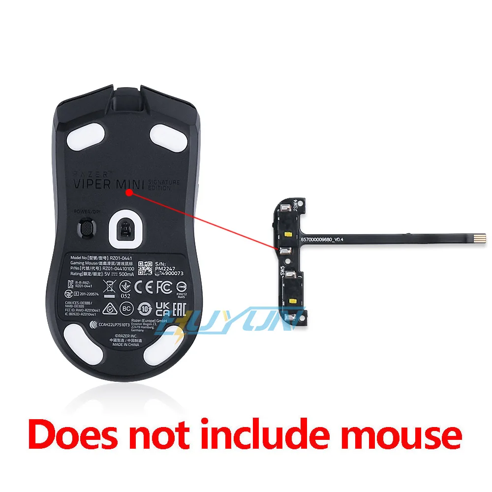 Side key board cable assembly switch accessories for Ra.zer Viper Mini SE Mouse