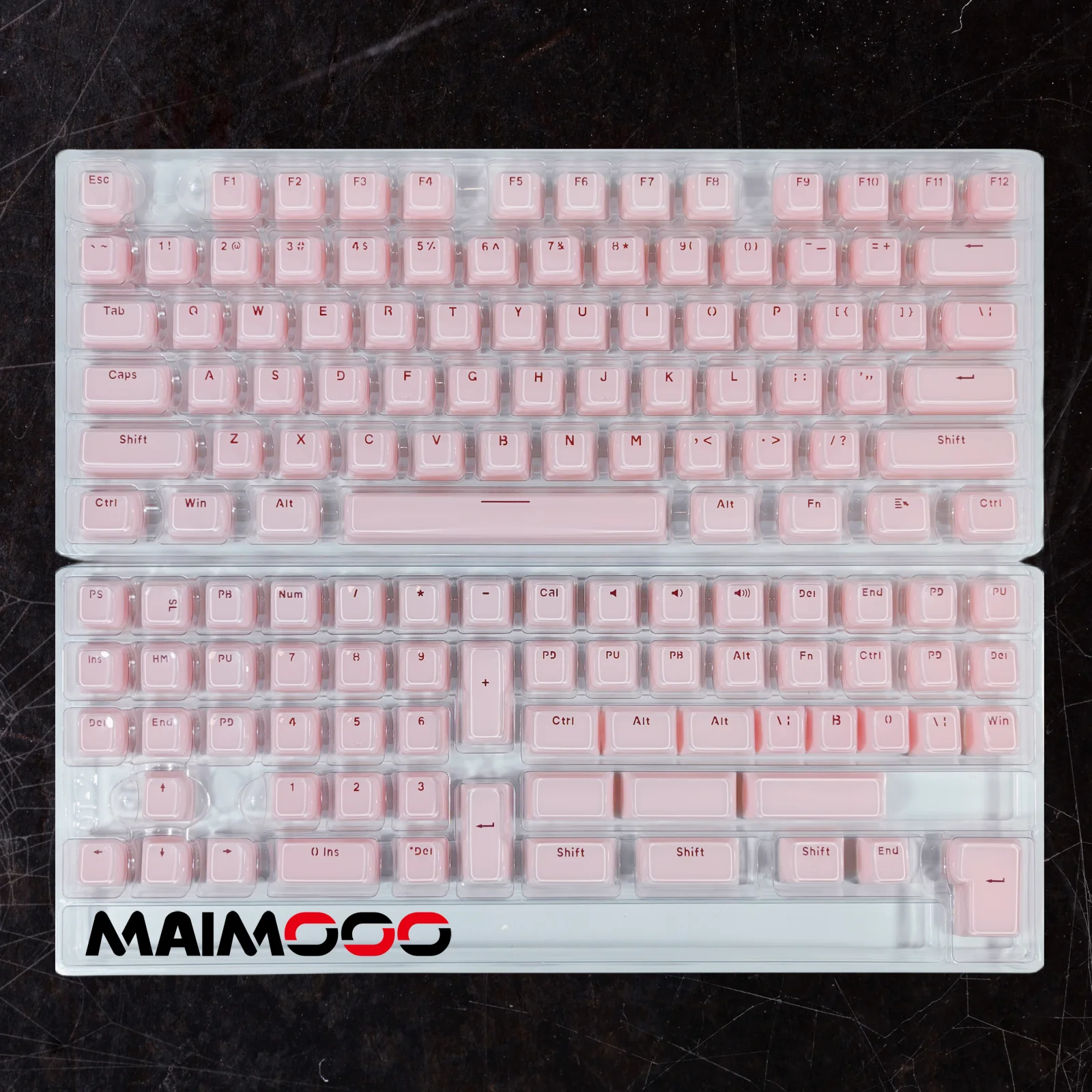 MAIMOOO 132-Tasten Kristall-Transluzente Tastenkappen Koreanisch Russisch Spanisch PC OEM Jelly Pudding Für /75/87/108 Mechanische Tastatur Tastenkappen – Detail 19