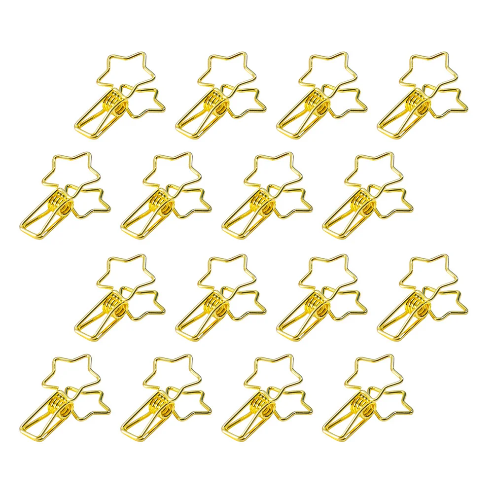 16 قطعة مقاطع صور معدنية تصميم بسيط استلام كليب متعدد الوظائف مكتب ملف المنظمون وثيقة المشابك مشبك استلام معدني #3