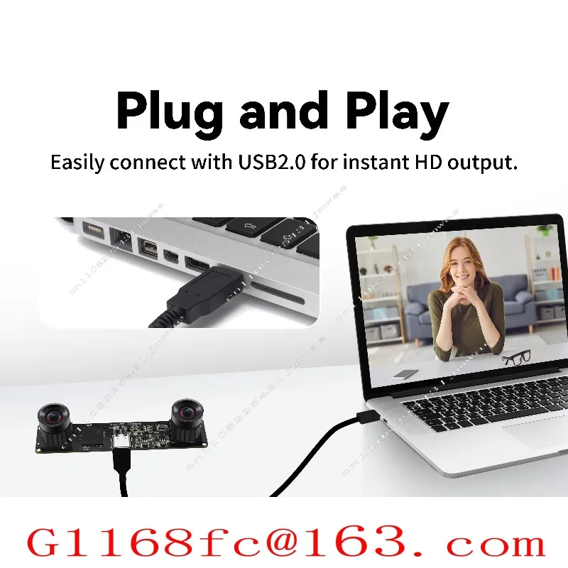 4MP Global Shutter Dual-lens Distortion-free 60fps 120fps Synchronous 3D Stereo USB Camera,
