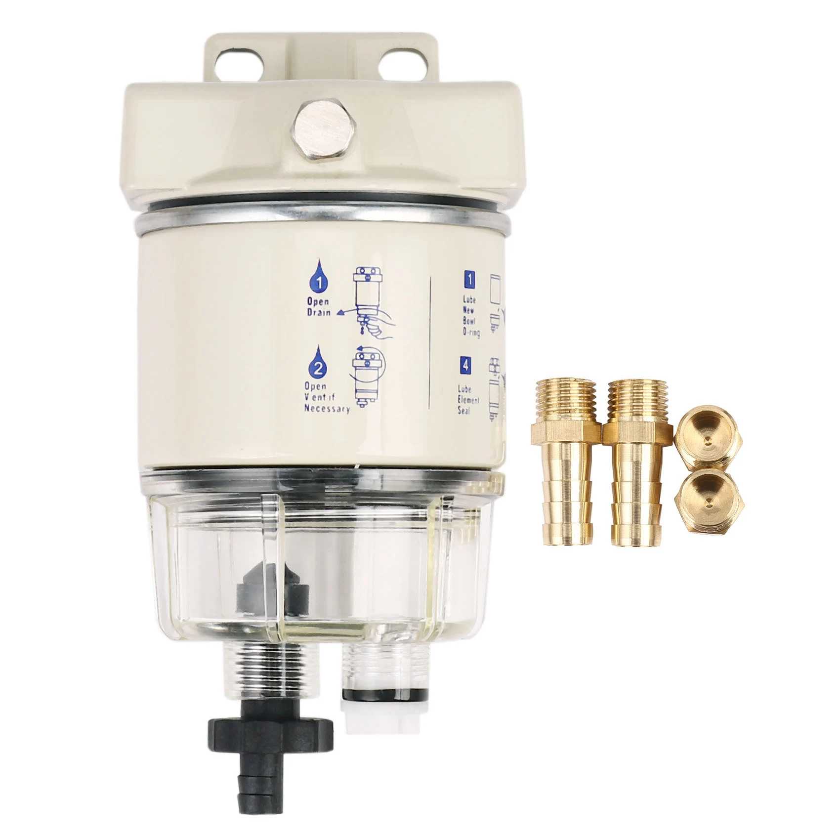 

R12T Marine Fuel Filter Water Separator -Engine for Racor 140R 120AT S3240 NPT ZG1/4-19 Car Combo Filter