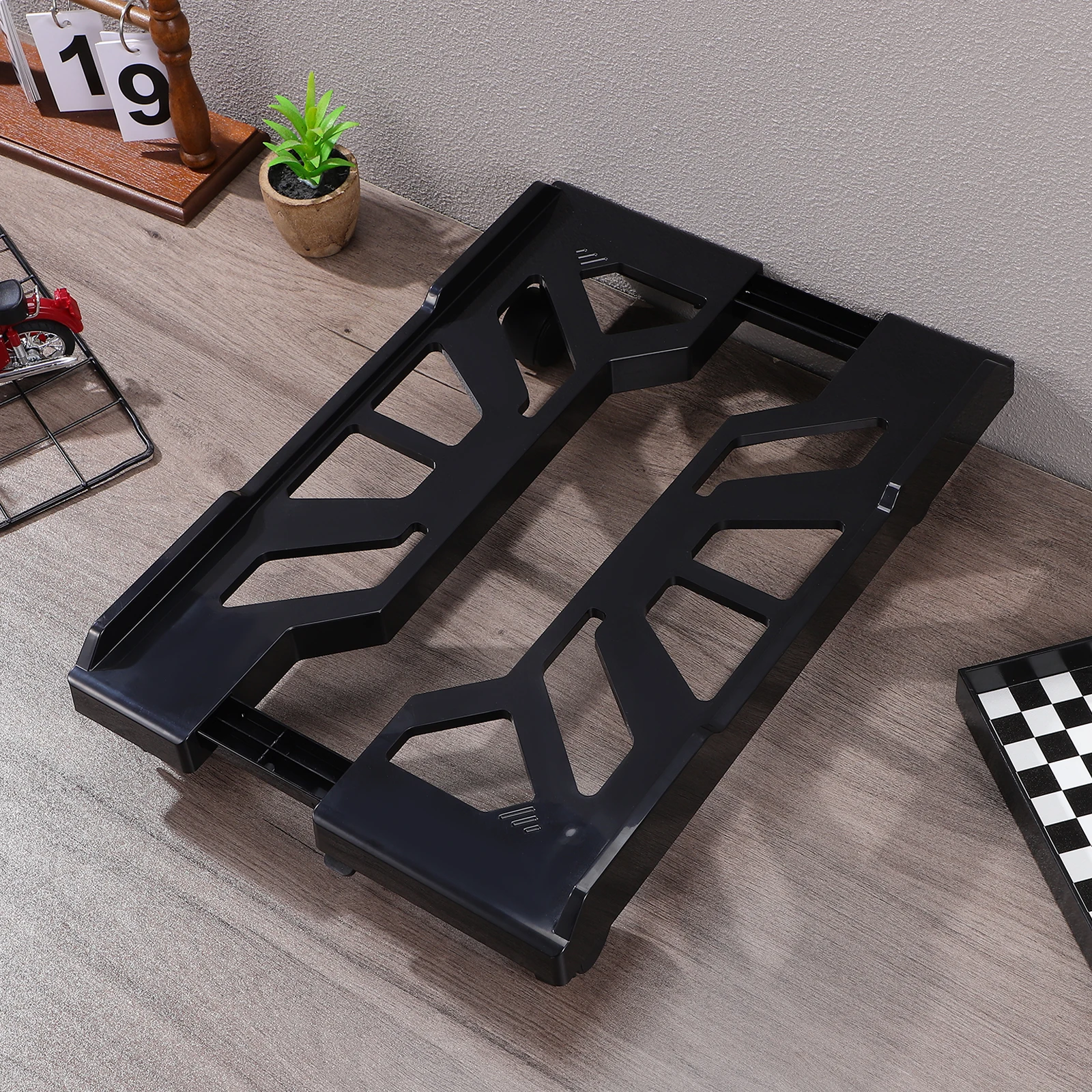 Adjustable Pc Tower Stand With Wheels Floor Computer Holder Black Mobile Cpu Cart Under Desk Easy Clean Sturdy Desktop Floor