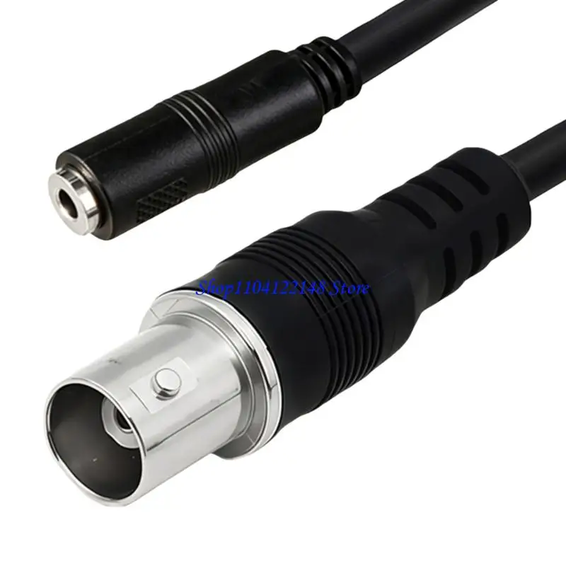 P9FA Coppers Cores BNC to 3.5mm Extension Cable 1Meter Reliable Signals Transmission Various Applications Surveillances