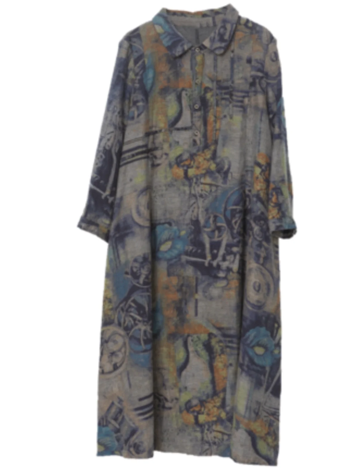 الرجعية أوائل الخريف المطبوعة irt الدكتور حجم كبير المرأة Faion التخسيس طوق طويل Sve Dr عادية تخفيف Sle