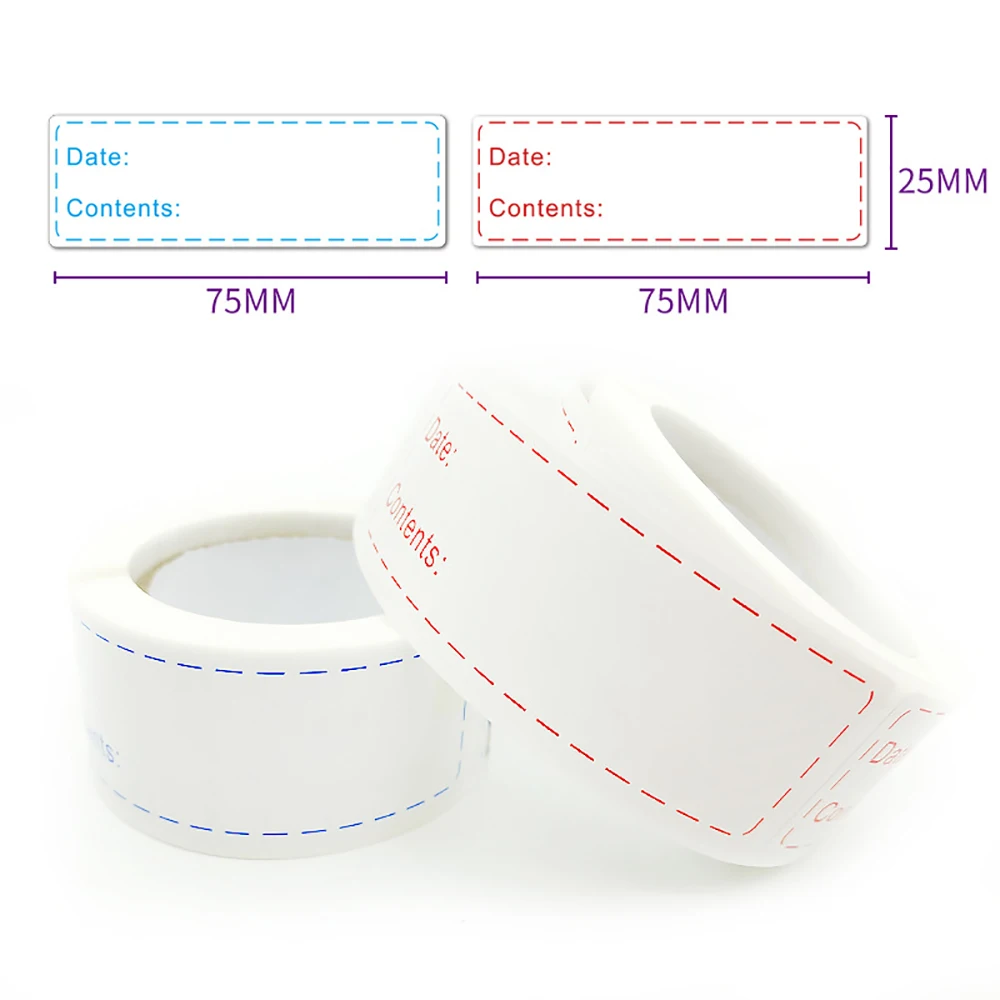 

125 шт. съемных этикеток для морозильной камеры, самоклеящиеся этикетки для хранения продуктов, легко чистящиеся и пригодные для записи, этикетки для холодильника и морозильной камеры