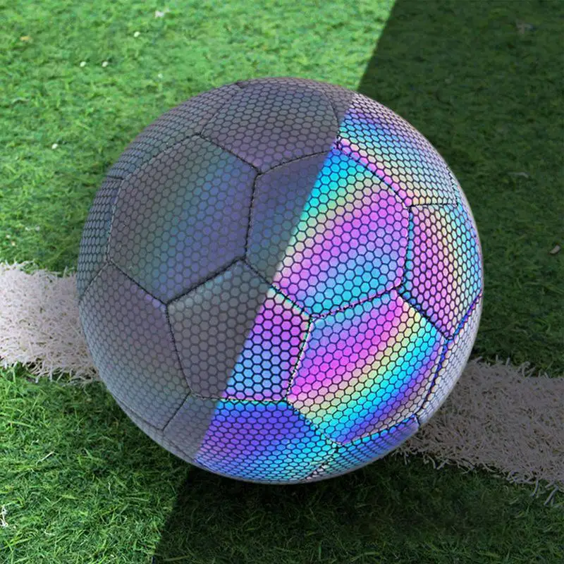 Glow In Dark Football Outdoor Soccer Ball Cool Waterproof Fun Football for Birthday Boy Training Kids Christmas  Games Sports