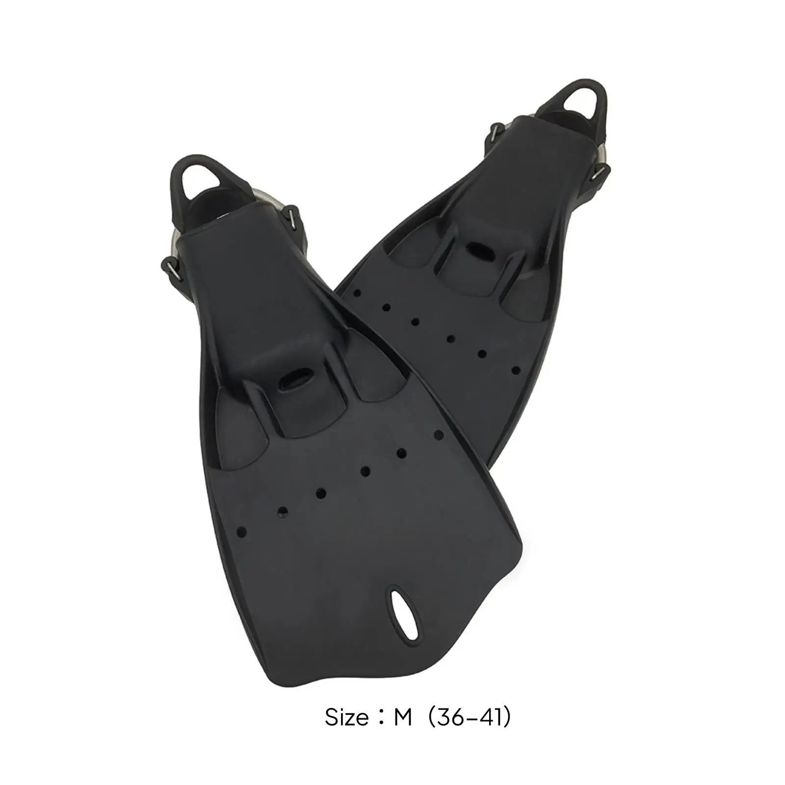 Snorkeling Fins Adult Open Heel Diving Flippers with Spring Straps for Underwater Swimming Freediving Spearfishing Professional