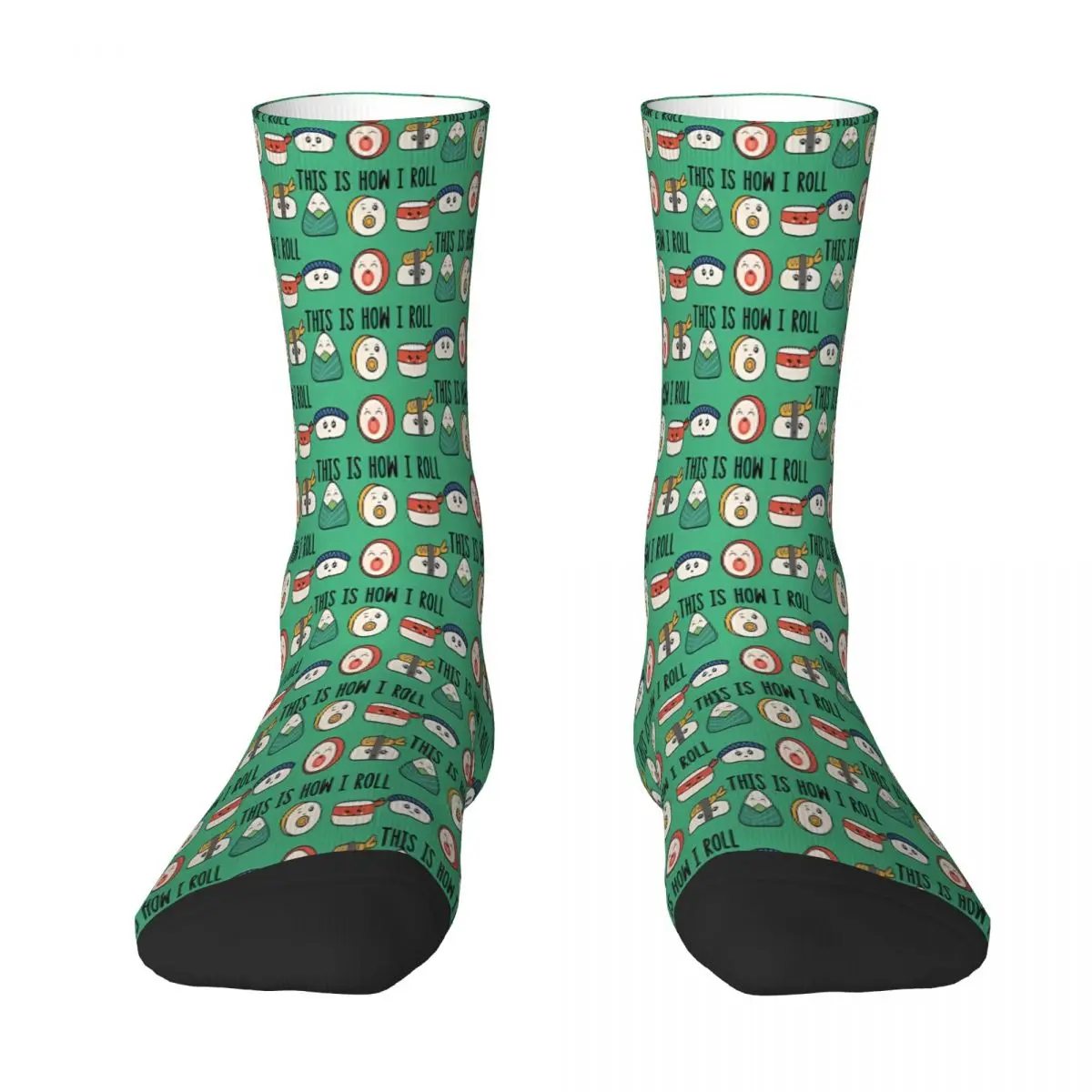 

This Is How I Roll Sushi Sock Socks Men Women Polyester Stockings Customizable Sweetshirt