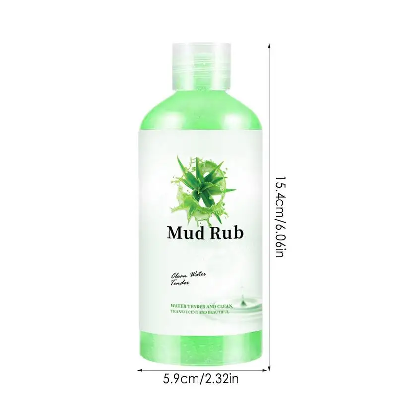 Mud Rub Gel Mud Run Scrub Cream 350ml Gentle Face & Body Exfoliator Exfoliation Body Scrub Body Wash Scrub Jelly Body Scrub