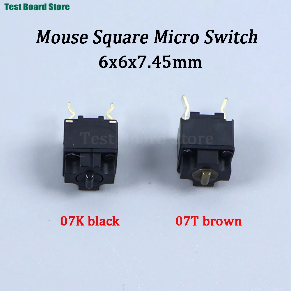 

1/2/5Pcs original mouse square micro switch button 07T 07K for Panasonic Microsoft ie3.0 Roller io1.1 IE4.0 black/ brown spots