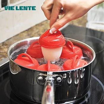 6-Piece Silicone Egg Poacher Set 1