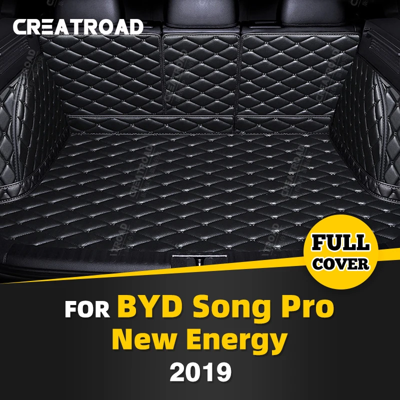 

Auto Full Coverage Trunk Mat For BYD Song Pro New Energy 2019 Car Boot Cover Pad Cargo Liner Interior Protector Accessories